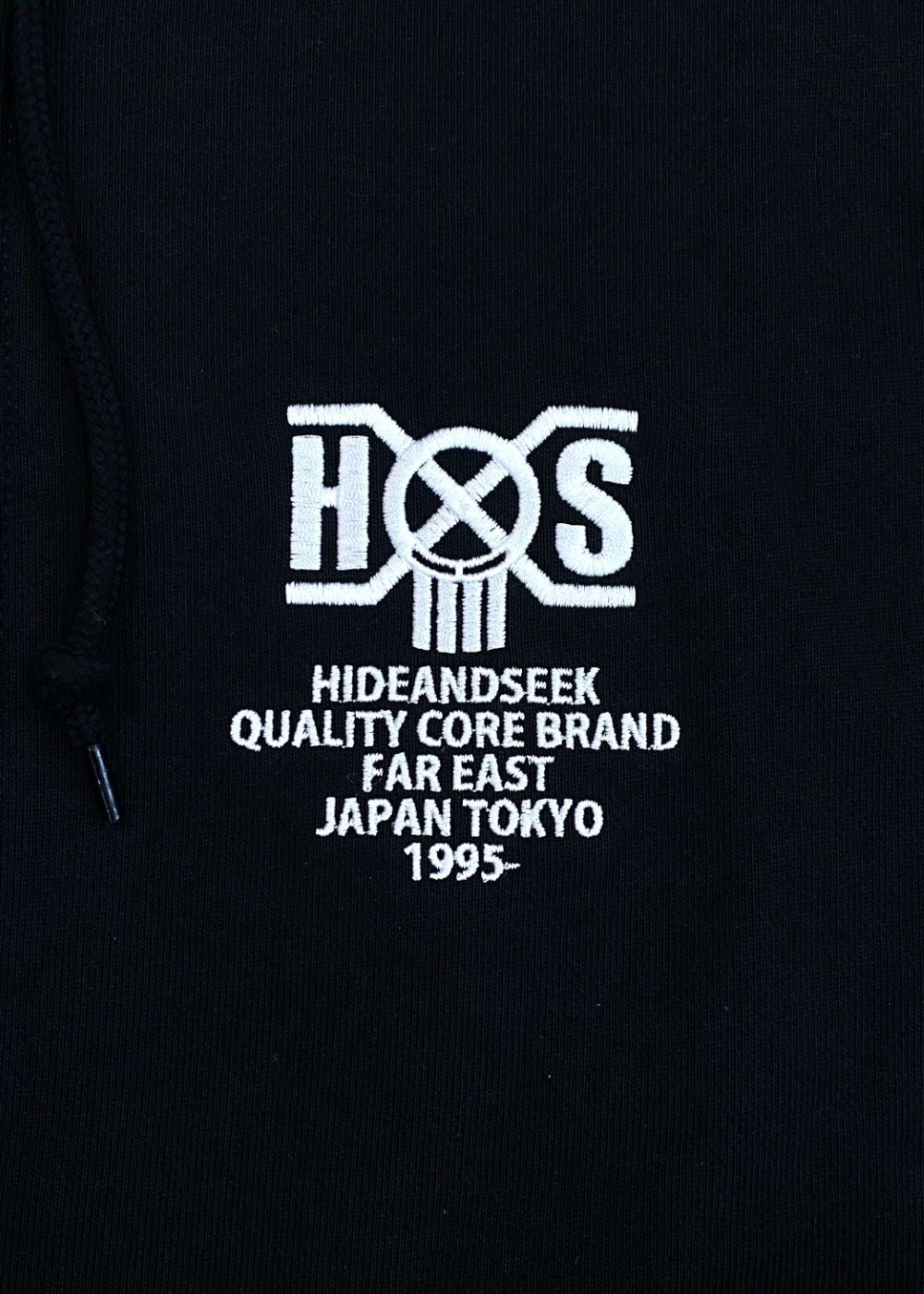 HIDE AND SEEK - HS×BH ZIP HOODED SWEAT SHIRT (BLACK) / バウン