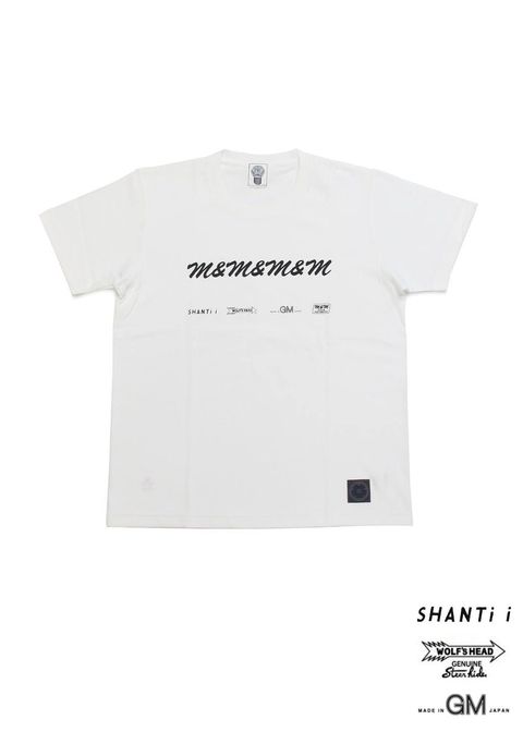 PRINT S/S TEE (WHITE) / ×SHANTII×WOLF'S HEAD×MADE IN GM JAPAN コラボプリントT
