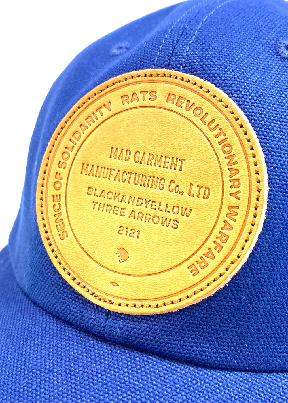 RATS - 【ラスト1点】CANVAS LEATHER PATCH CAP (MUSTARD