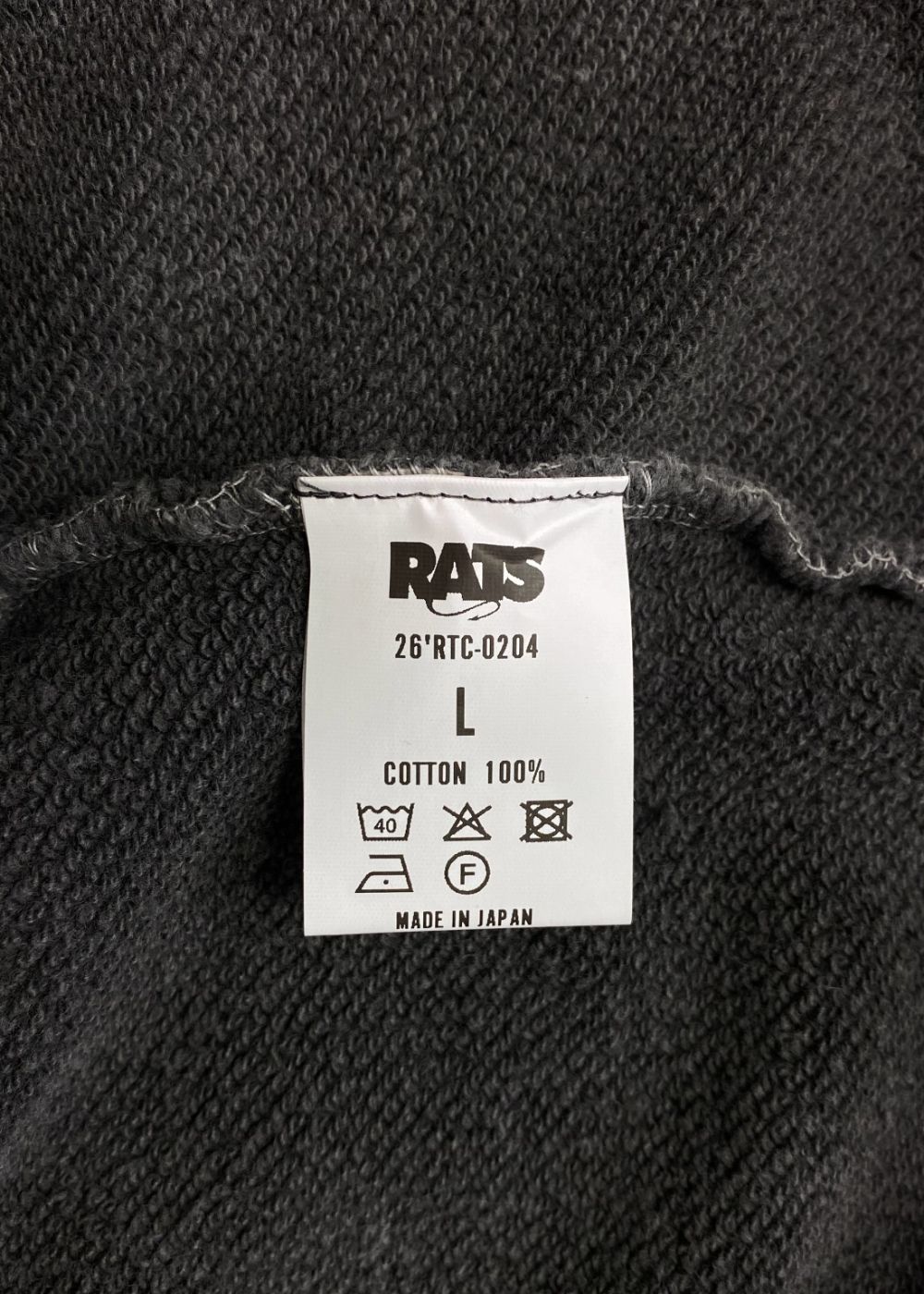 PIGMENT DYED ZIP HOODIE (BLACK) / ピグメントダイ ジップ スウェット パーカー