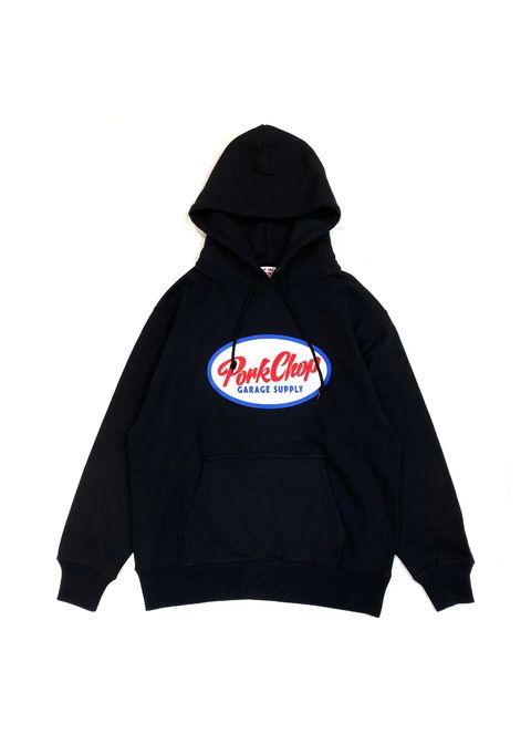2nd OVAL HOODIE (BLACK) / 2nd オーバルロゴ スウェットパーカー