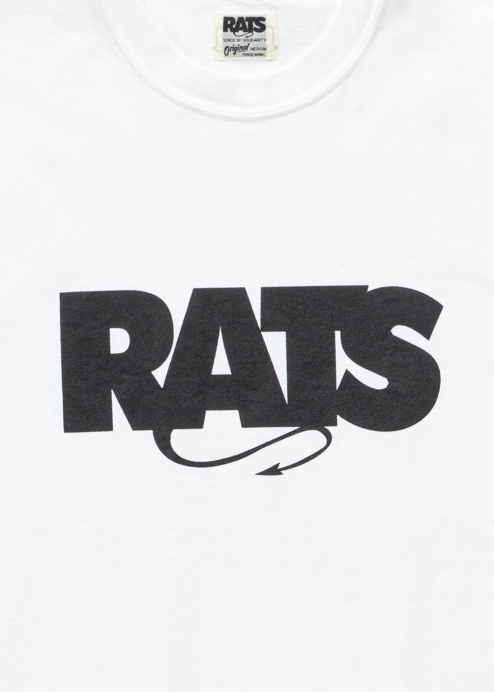 RATS - BOX LOGO TEE (WHITE) / ボックス ロゴ Tシャツ | LOOPHOLE