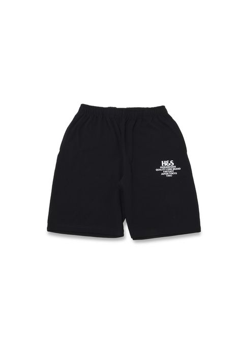 【ラスト1点】H&S Logo Short (BLACK) / ロゴ プリントイージーショーツ