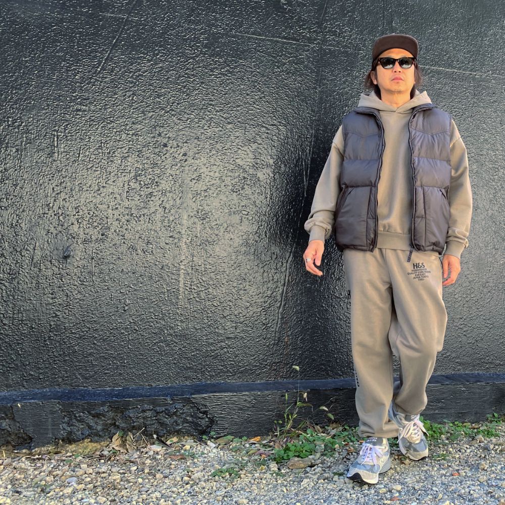 【ラスト1点】H&S Sweat Pant (OLIVE DRAB) / オリジナル セットアップスウェットパンツ / セットアップ可能
