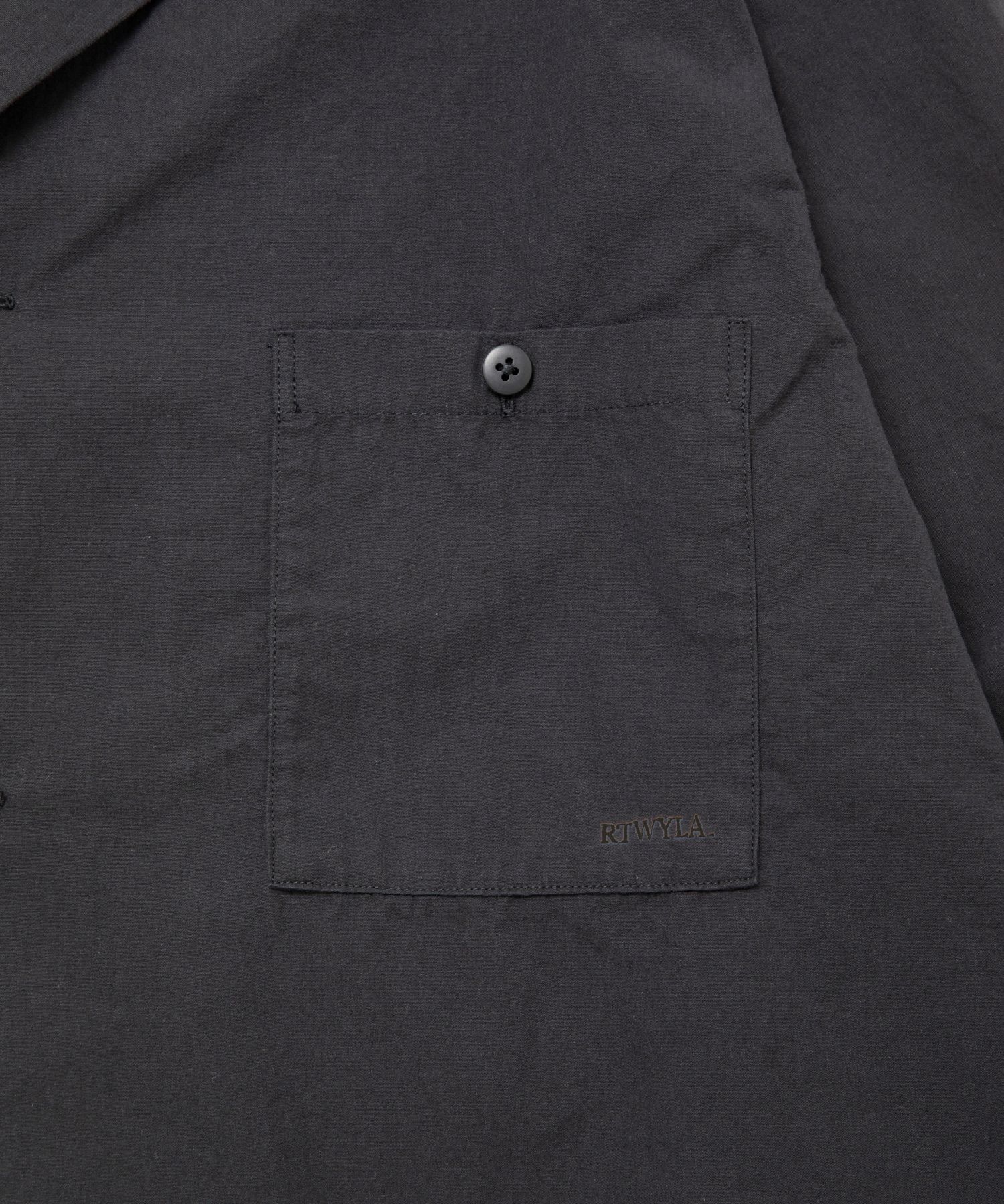 R9 M.I.L OPEN COLLARSHIRT (BLACK) / ミリタリー シャツ