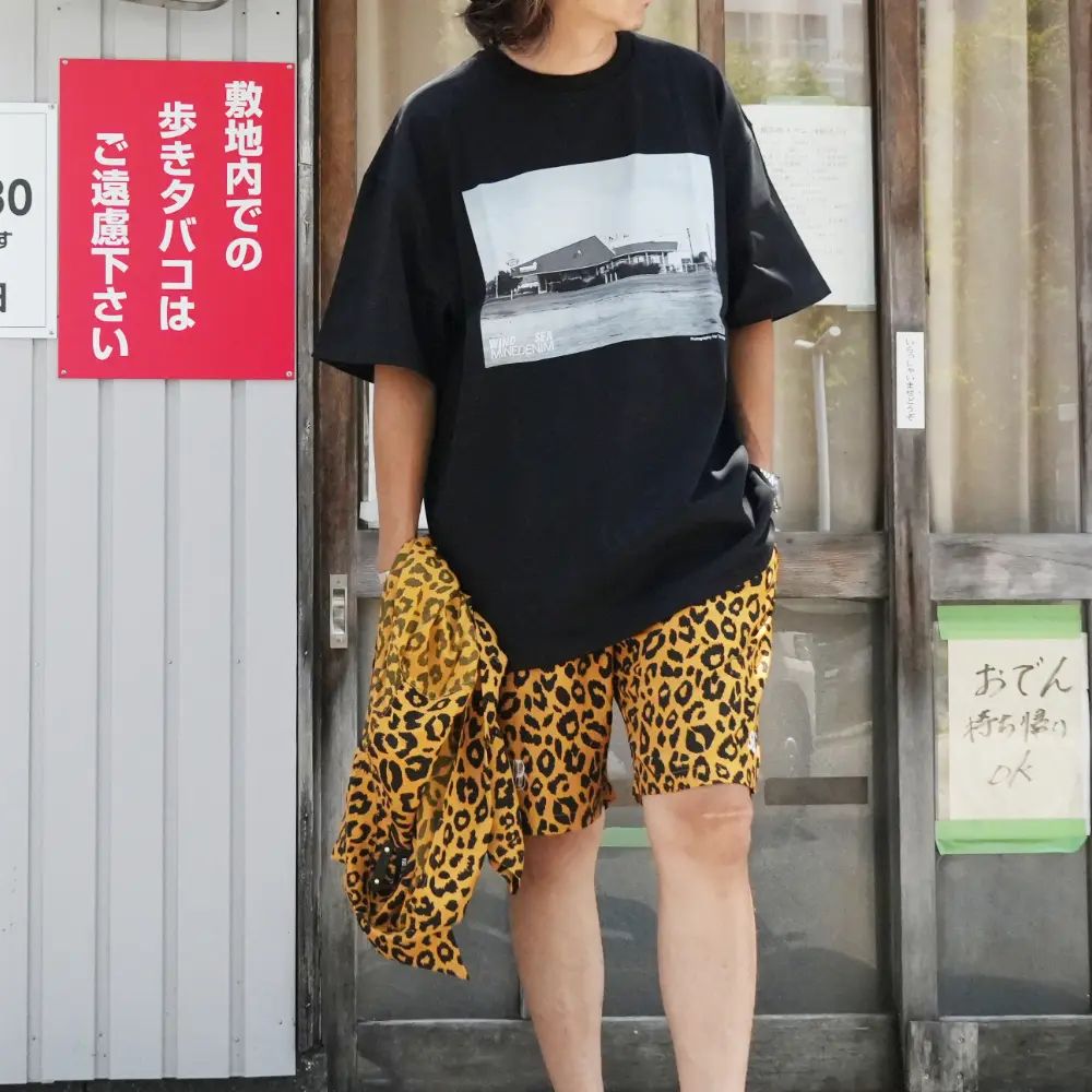 【ラスト1点】×WDS Lips Leopard Print Easy Shorts (BRT) / ウィンダンシー コラボ レオパードリップ ショーツ