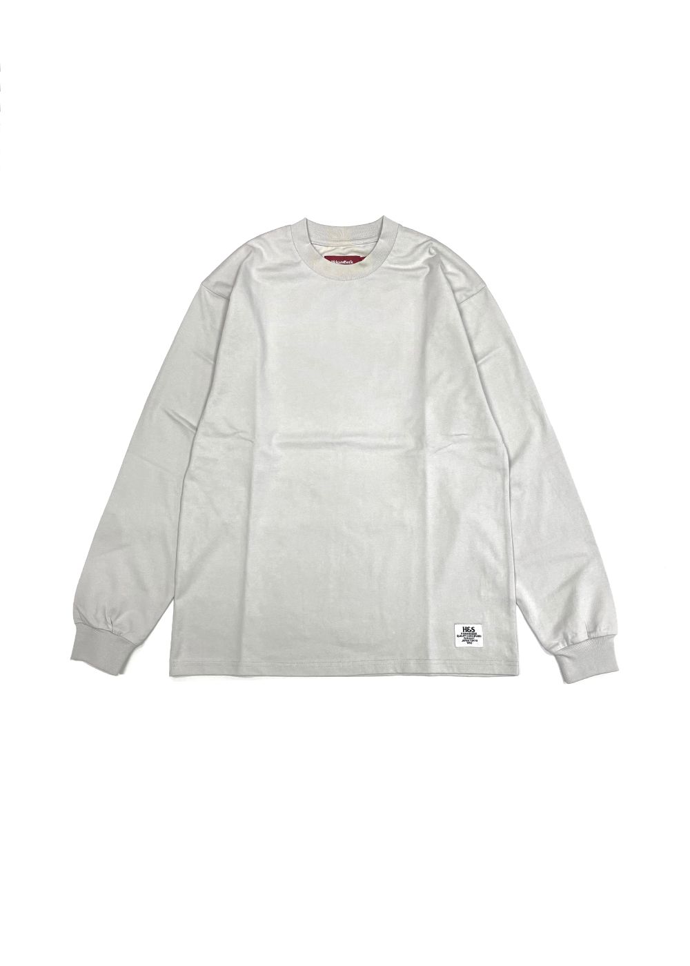 H&S L/S Tee (LIGHT GRAY) / オリジナル ロゴ プリント ロング スリーブ Tシャツ