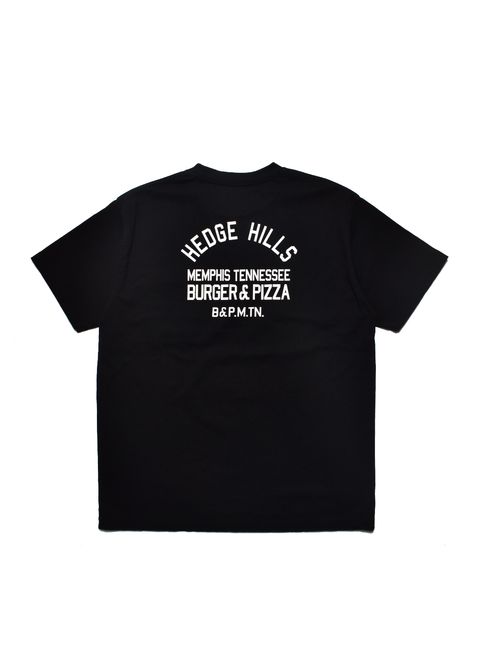 Hedge Hills Burger Shop T-SH (BLK) / オリジナル プリント ポケット Tシャツ