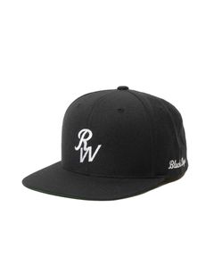 【ラスト1点】RW CAP (BLACK) / ロゴ刺繍 ベースボールキャップ。