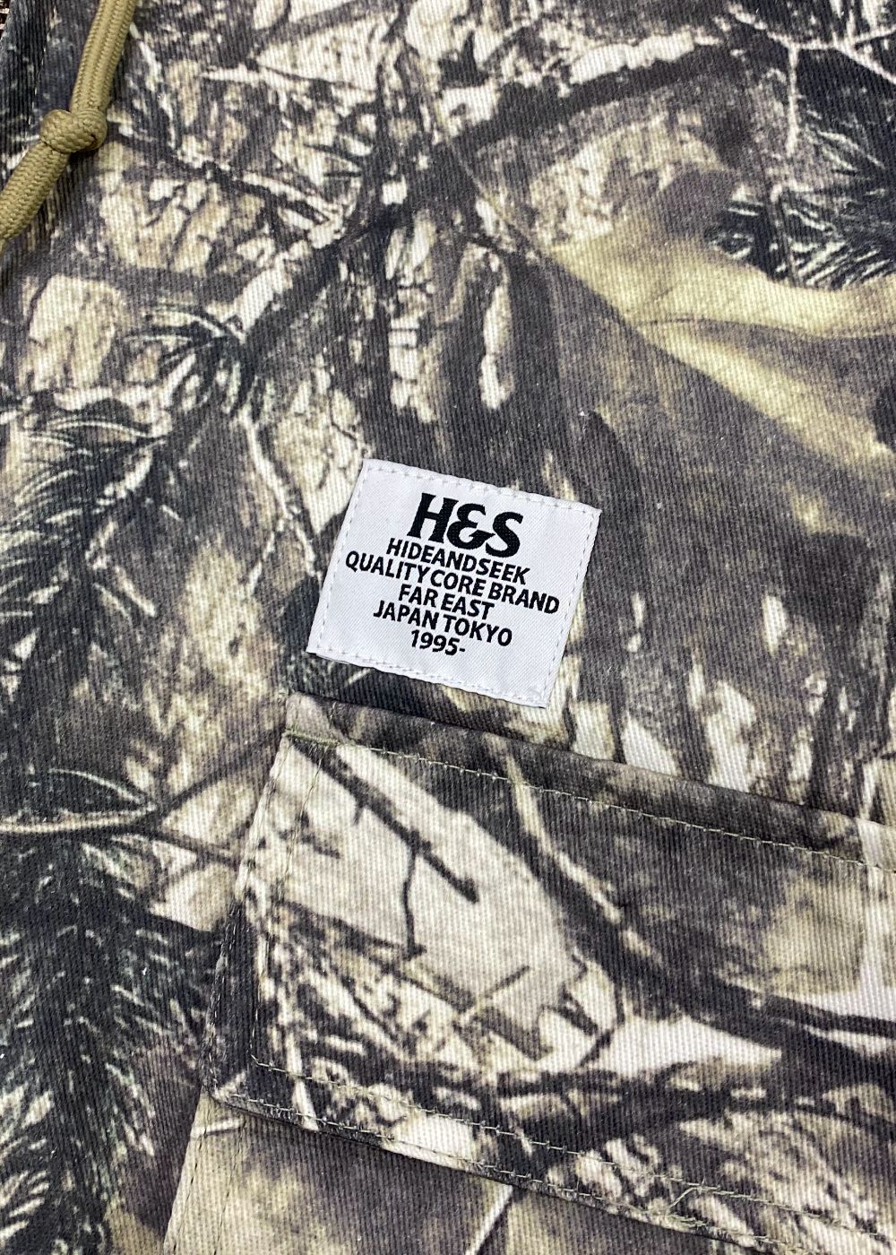 Camo Zip Hooded Jacket (BEIGE CAMO) / オリジナル カモフラージュ フード ジャケット / セットアップ可能