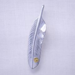Feather LL with Gold Point S (Right) (SILVER) / 24金Sポイント特大フェザートップ (右向き)