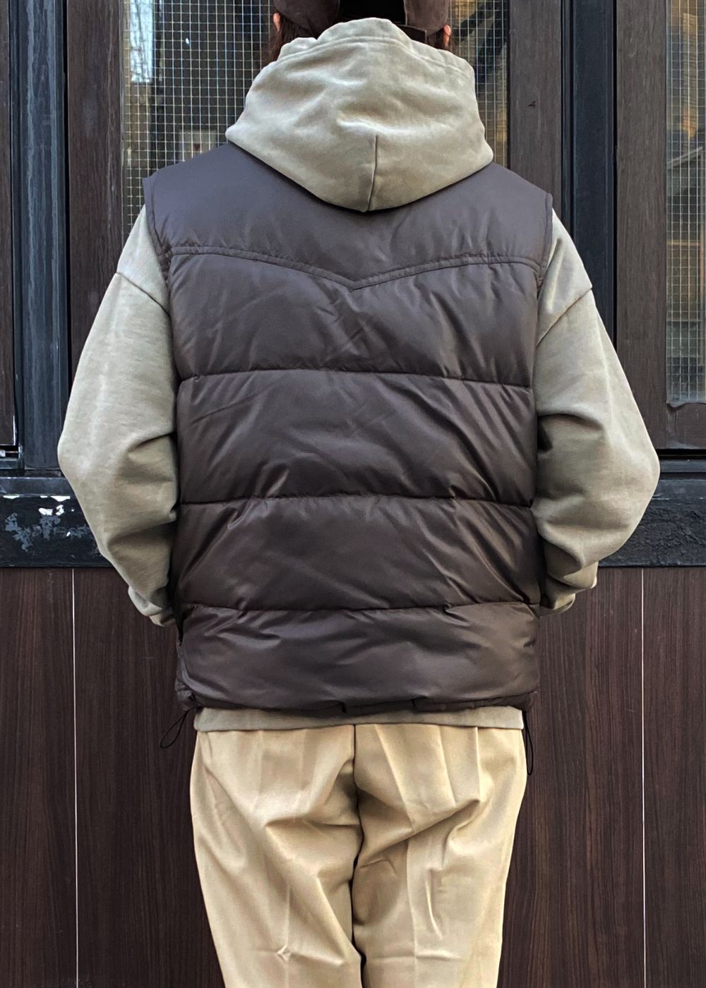 Western Down Vest (BROWN) / ウエスタン ダウン ベスト