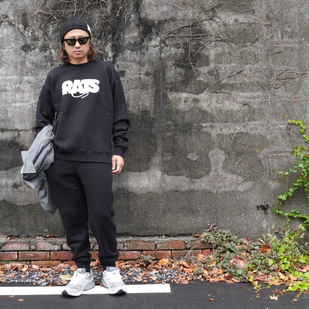 FLEECE JOGGER SWEAT PANTS (BLACK) / セットアップ ジョガー スウェット パンツ / セットアップ可能