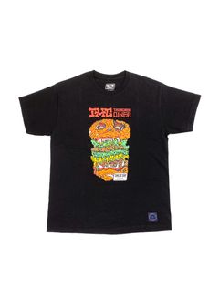 ×TAMAGAWA DINER ×MASSES PRINT T-SHIRT (BLACK) / ×TAMAGAWA DINER ×マシス コラボレーション Tシャツ