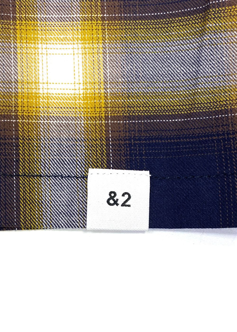 FIVE BROTHER Ex. L/S CHECK SHIRT "VIN" (YELLOW) / ファイブ ブラザー コラボ チェック シャ