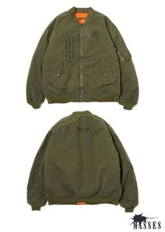 ×MASSES MA-1 JACKET (OLIVE) / マシス コラボレーション MA-1