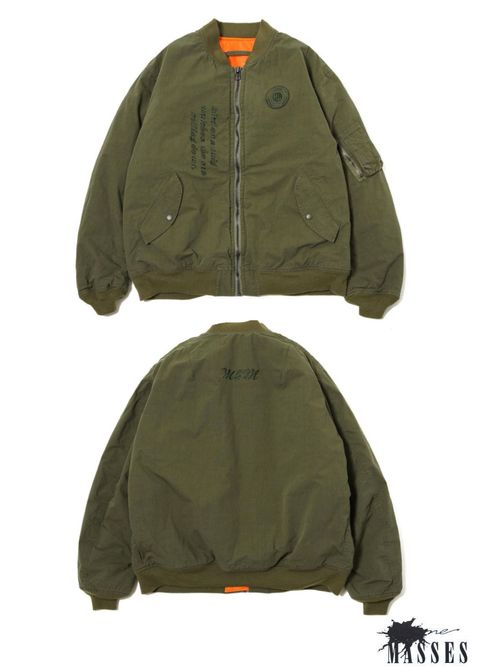 ×MASSES MA-1 JACKET (OLIVE) / マシス コラボレーション MA-1