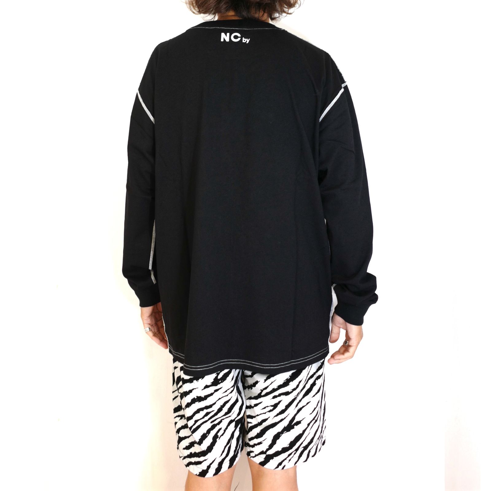 ロゴプリントLS TEE (BLACK)