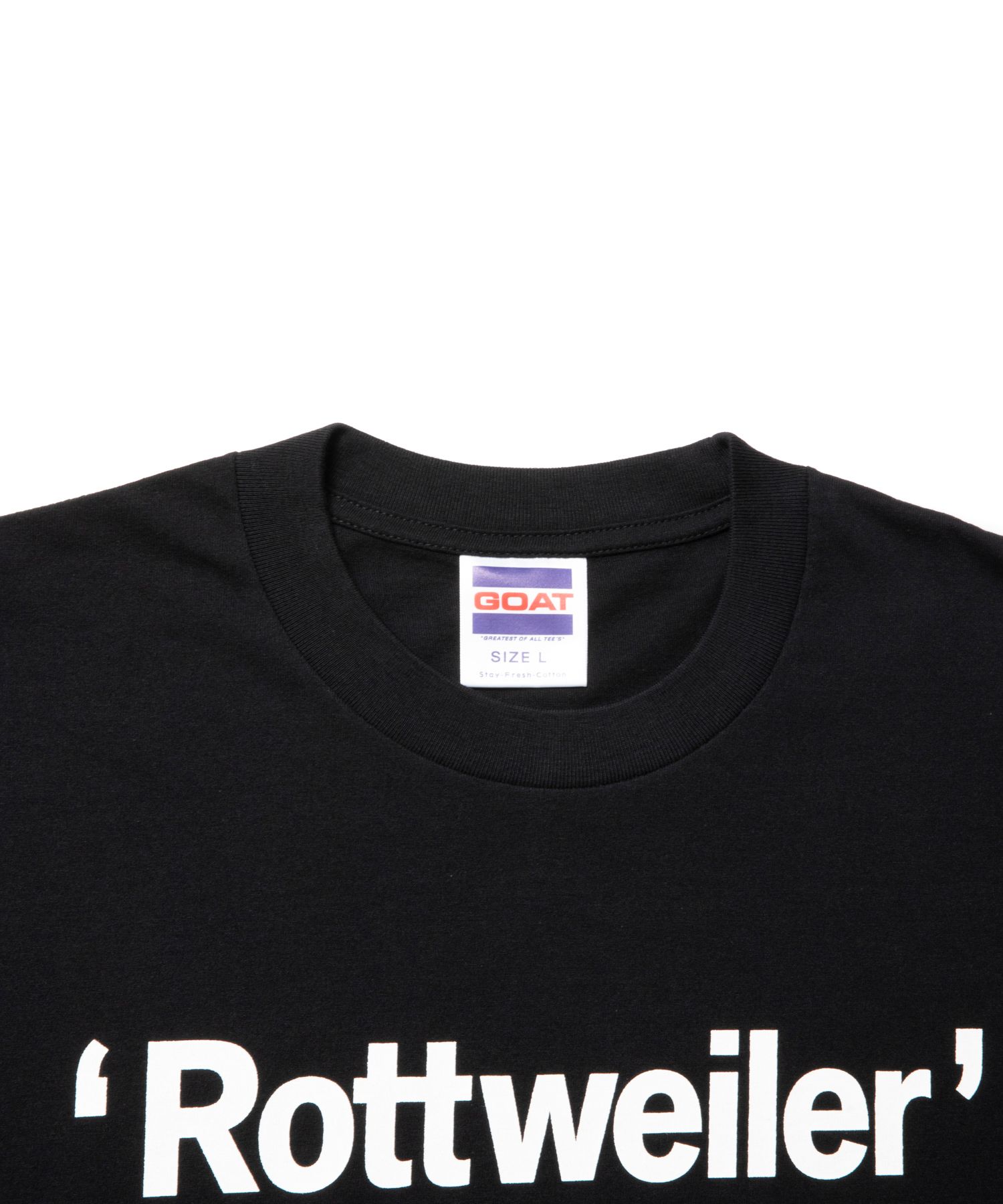 ROTTWEILER - RW TEE (BLACK) / ロゴ プリント Tシャツ | LOOPHOLE ROTTWEILER - RW TEE (BLACK) / ロゴ プリント Tシャツ | LOOPHOLE