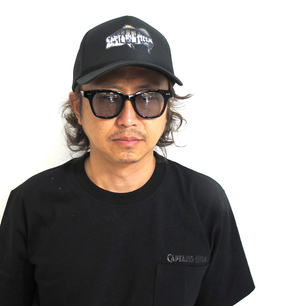 CAPTAINS HELM - × CHALLENGER BUILT IN JP MESH CAP (BLACK