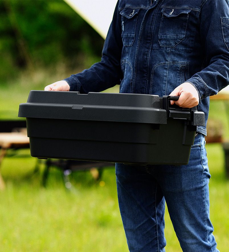 UTILITY BOX LOW -30L- (BLACK) /  ユーティリティ ボックス