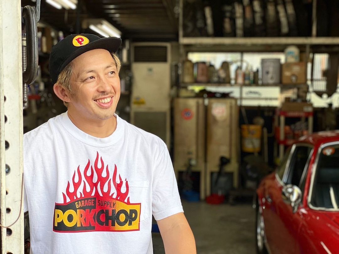 FIRE BLOCK POCKET TEE (WHITE) / ロゴ プリント ポケットTシャツ