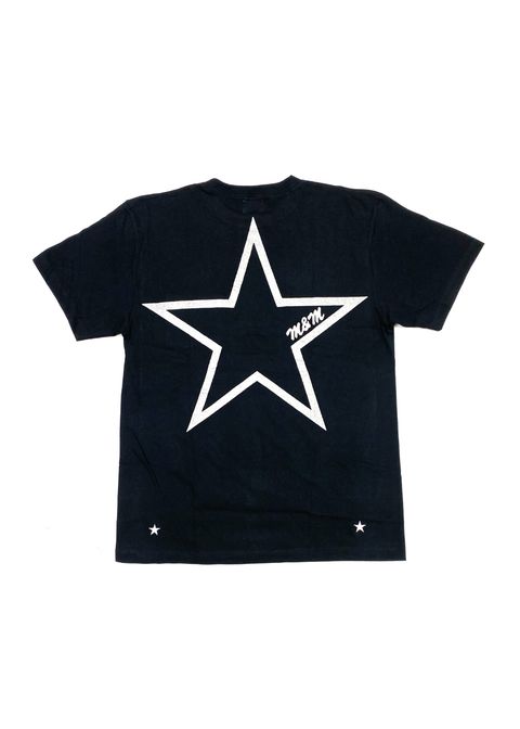 Edge Star Pocket Tee (BLACK) / バックプリント ポケットTシャツ