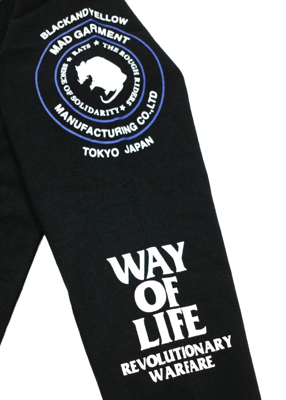 RATS - TWO WHEEL L/S TEE (BLACK×BLUE) / 2ウィール ロング Tシャツ