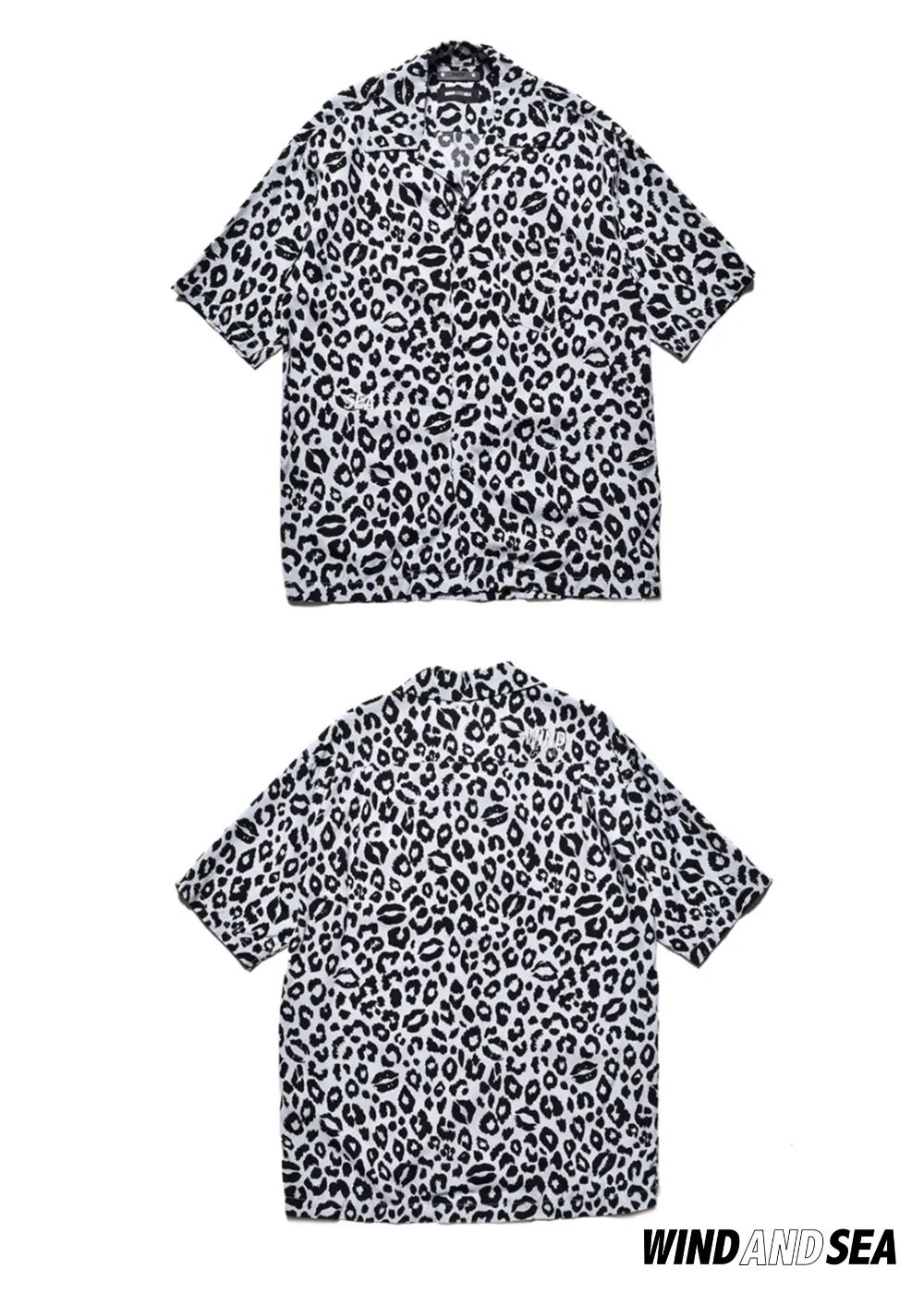 MINEDENIM - 【ラスト1点】×WDS Lips Leopard Print Open Collar