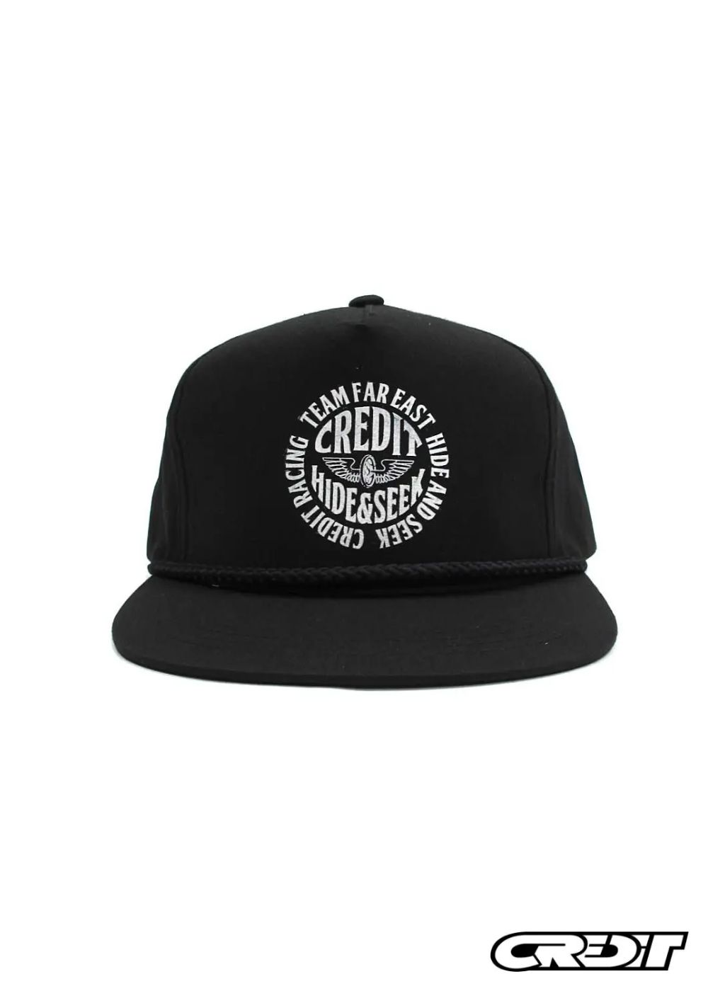 × CREDIT WORK CAP (BLACK) / クレジット コラボキャップ
