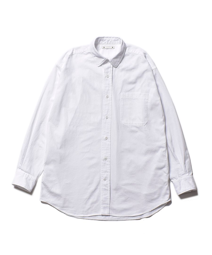 MINEDENIM - Denim Big Regular SH (WHITE) / ビッグ レギュラーシャツ