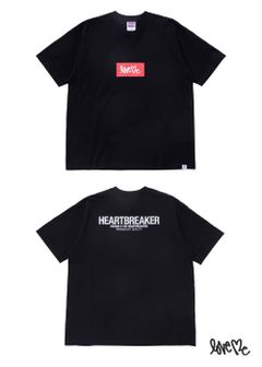 S/S LOVE ME LOGO TEE "HARBOUR" (BLACK) / カーティス・クリグ コラボ Tee