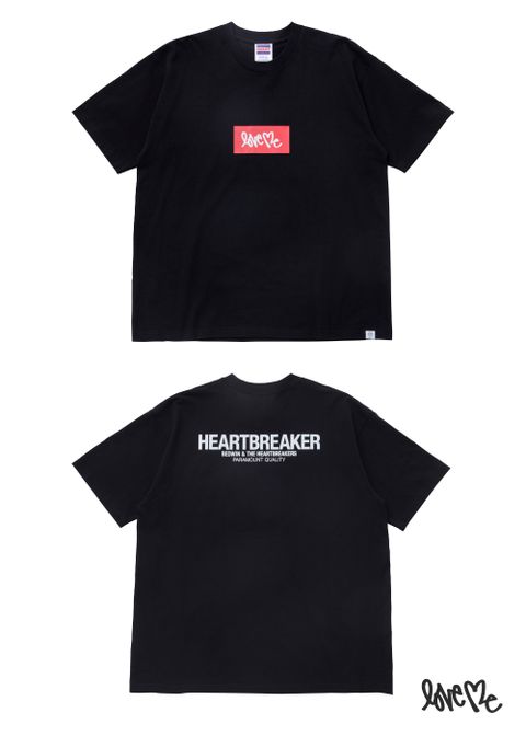 S/S LOVE ME LOGO TEE "HARBOUR" (BLACK) / カーティス・クリグ コラボ Tee