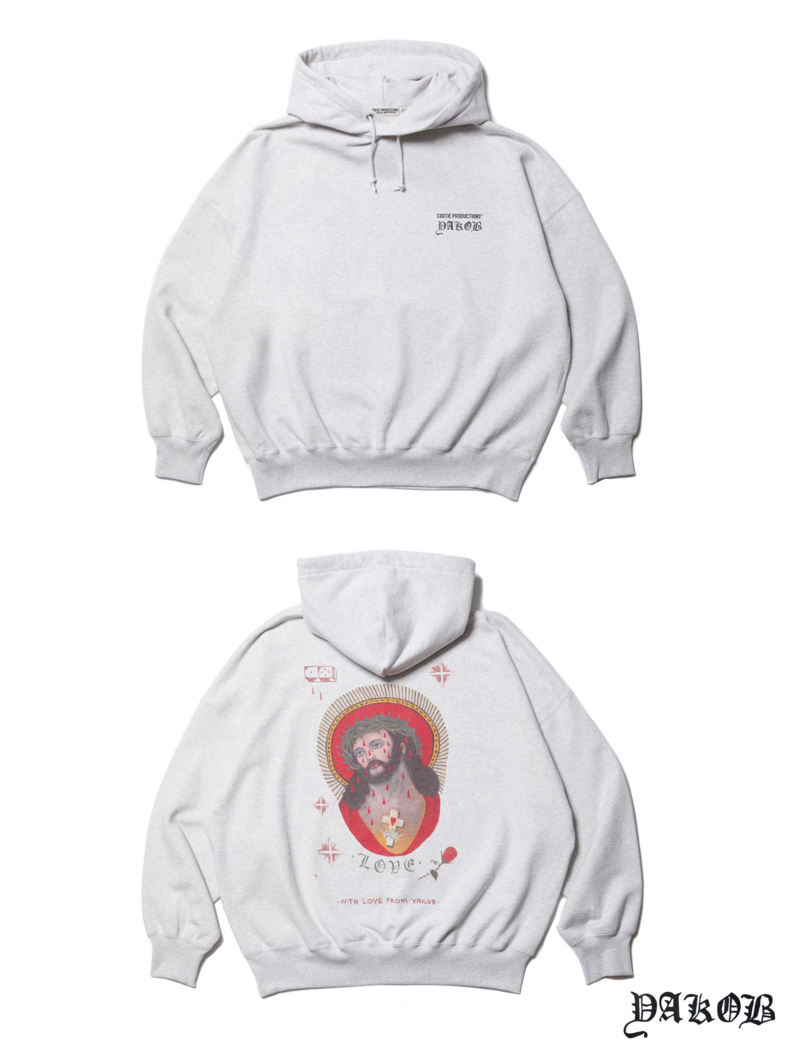 COOTIE PRODUCTIONS - Open End Yarn Sweat Hoodie (JESUS) (OATMEAL) / Jakob  Morley コラボ スウェットパーカー | LOOPHOLE