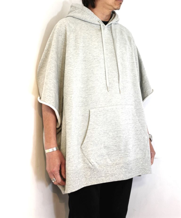 MINEDENIM - Square Big Nosleeve Hoodie (GRY) / スクエア ビッグ  