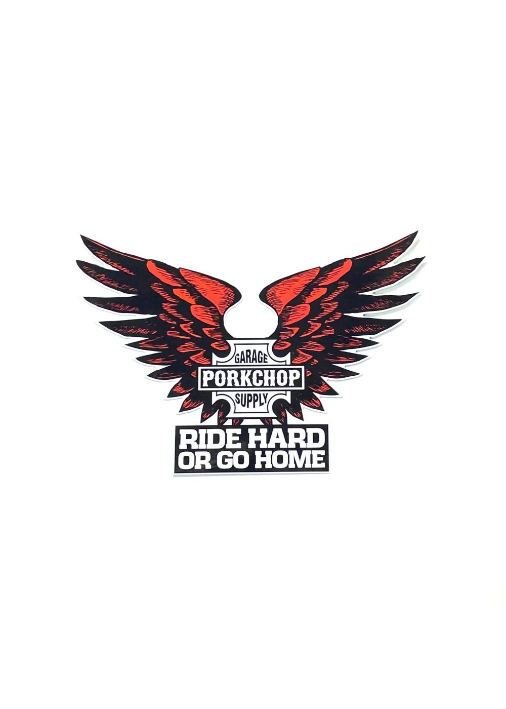 B＆S WING T STICKER (BLACK) / B&S ウイングTステッカー