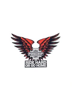 B＆S WING T STICKER (BLACK) / B&S ウイングTステッカー