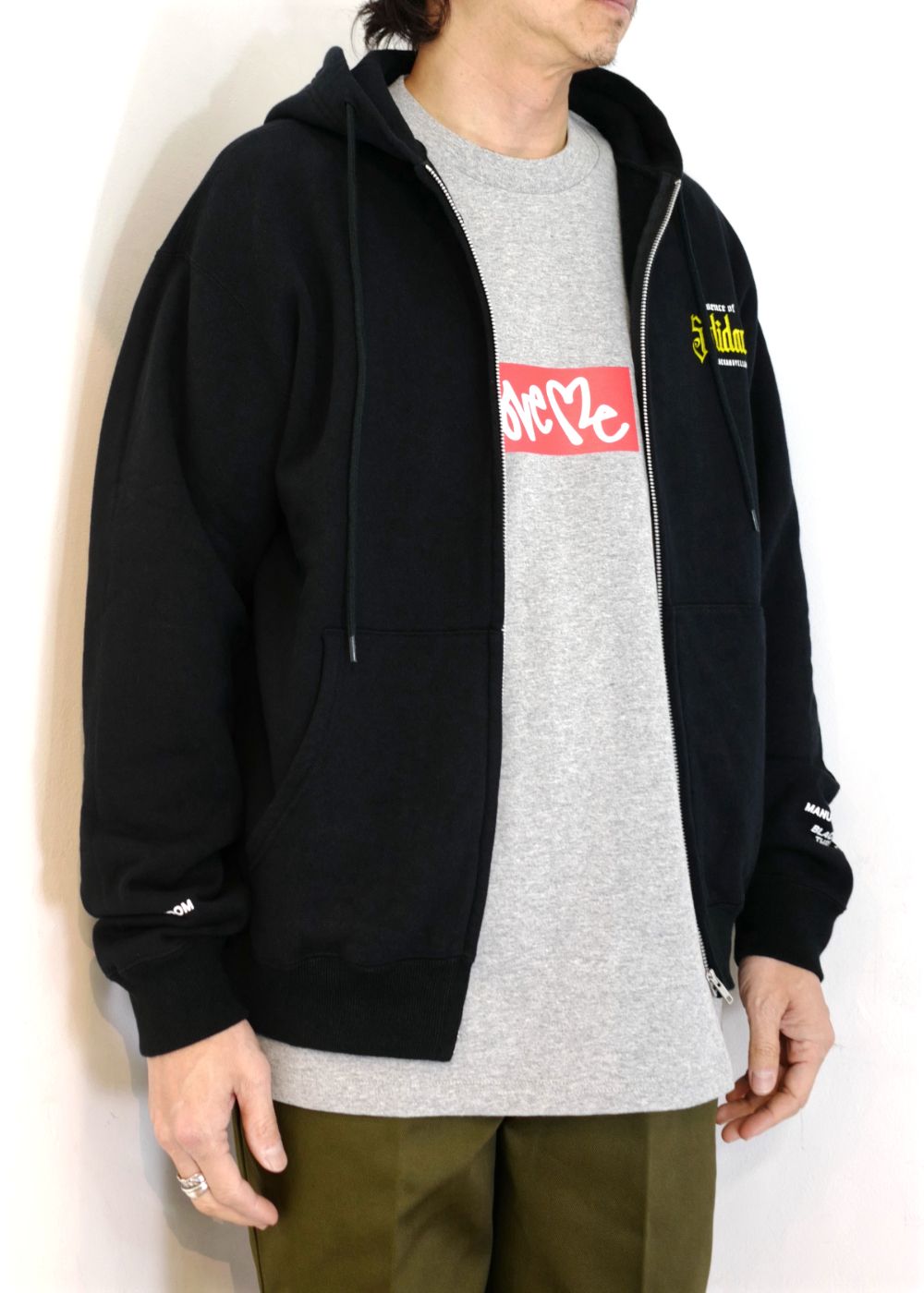 高品質 【RATS/ラッツ】SOLIDARITY Mサイズ ZIP HOODIE/フーディ ...