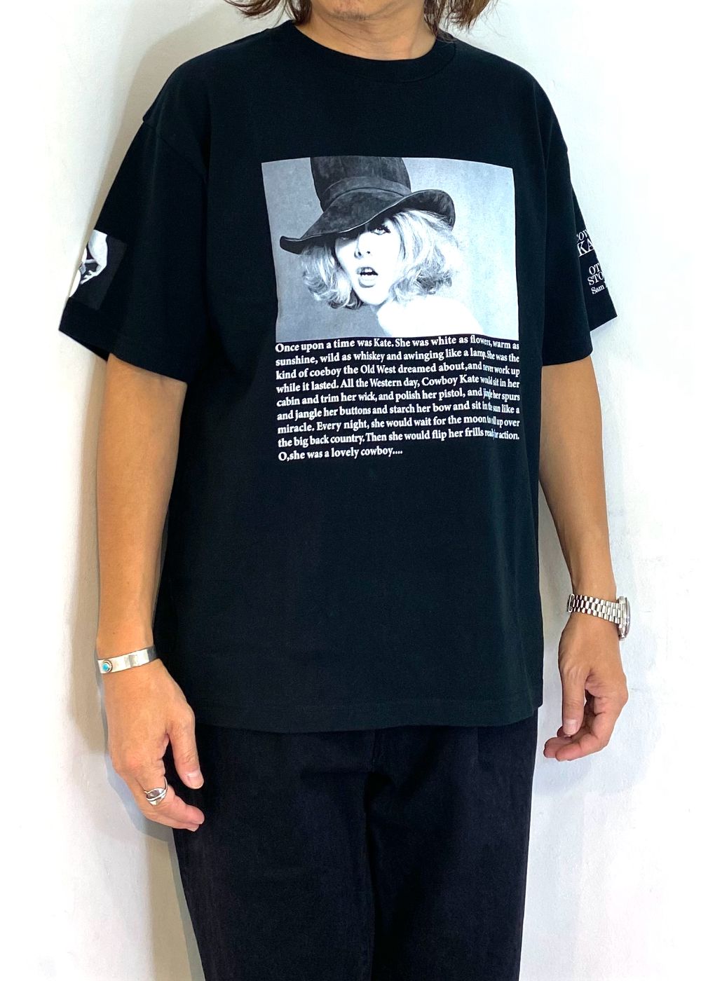 Sam Haskins × Stie-lo T-SH (BLACK) / ×スティーロ×サム・ハスキンス  コラボ フォト Tシャツ