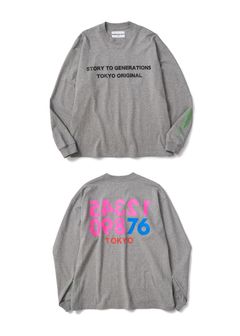 STG SHIRT (GRAY) / ロゴ プリントTシャツ