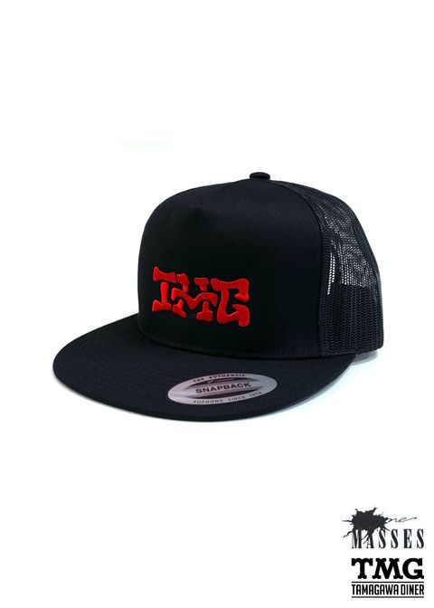 ×TAMAGAWA DINER ×MASSES MESH CAP (BLACK×RED) / ×TAMAGAWA DINER ×マシス コラボレーション メッシュキャップ