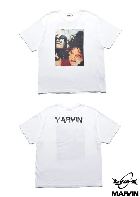 × MARVIN T-SH (BJORK) (WHITE) / マーヴィン コラボ Tシャツ