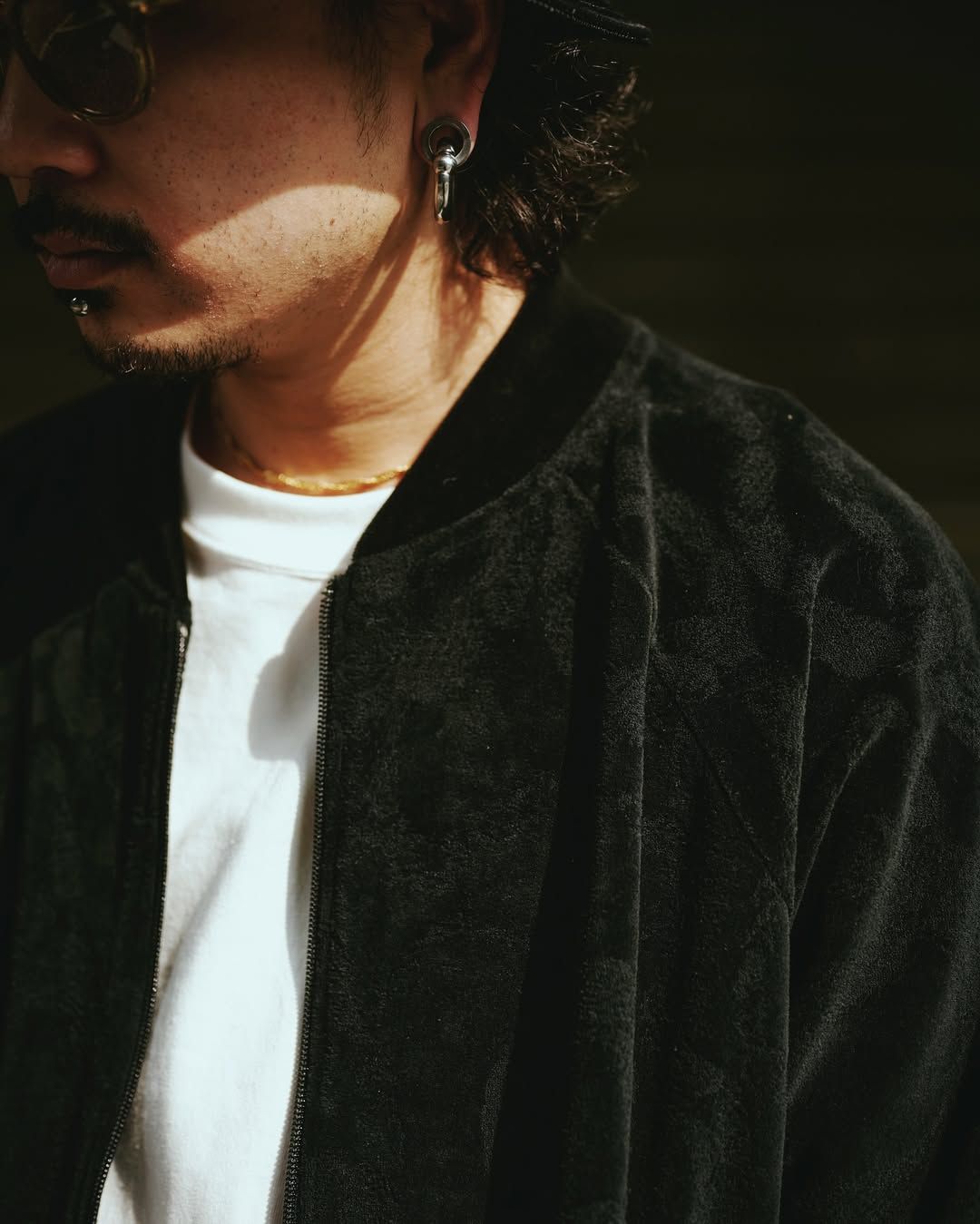 JQ VELOUR JACKET ＜SNAKE PATTERN＞ (BLACK) / ジャガード 総柄 ベロア ジャケット