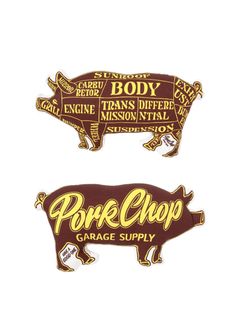 PORK CUSHION (BROWN/MUSTARD) / ポーククッション