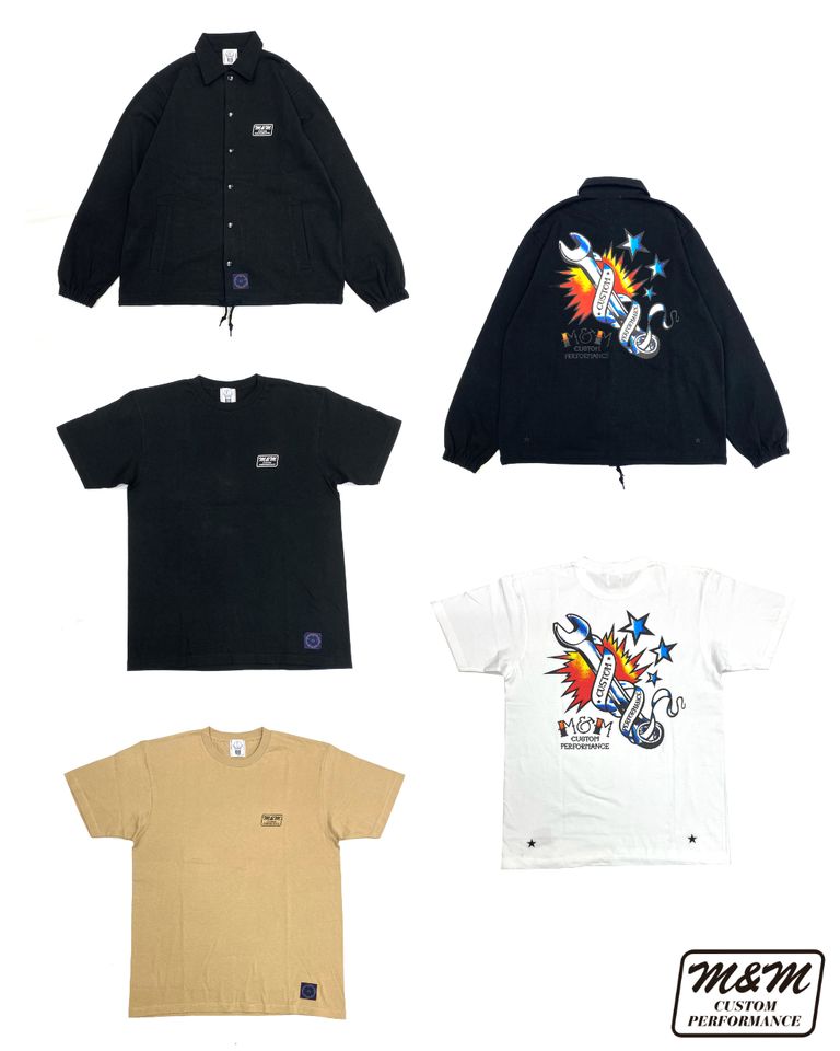 M&M 新作販売告知 / 新作グラフィックを使用したS/S Tee & コーチジャケット