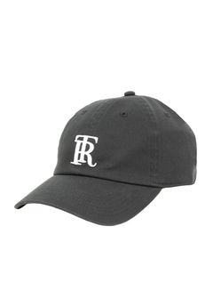 RT CAP (BLACK) / ロゴ刺繍 ダッド キャップ。