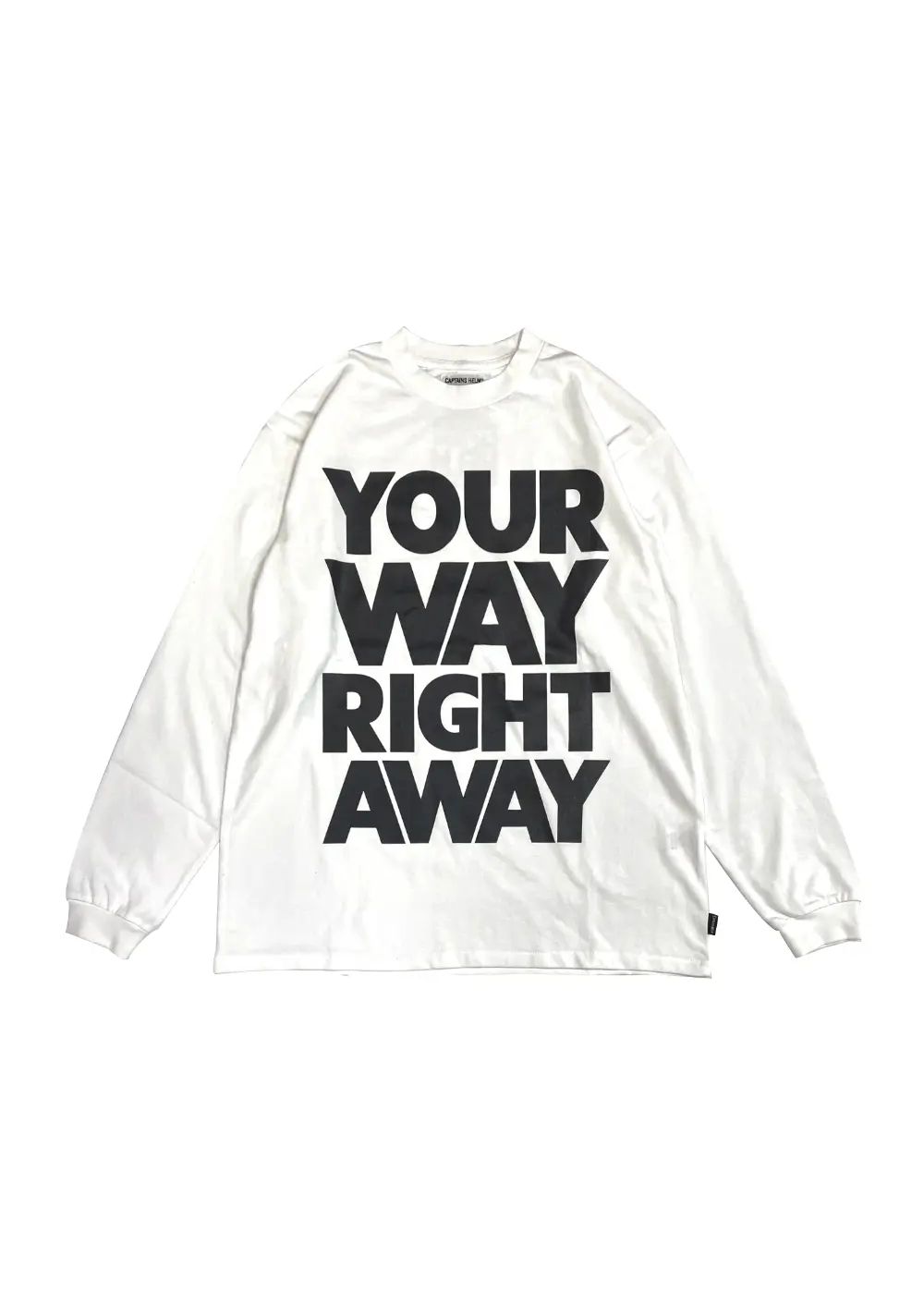 Y.W.R.A. LS TEE (WHITE) / オリジナル プリントロンT