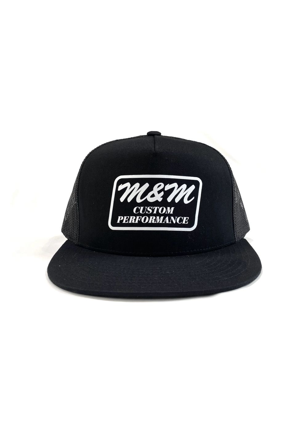 Classic Trucker Mesh Cap (BLACK) / ロゴ プリント メッシュキャップ