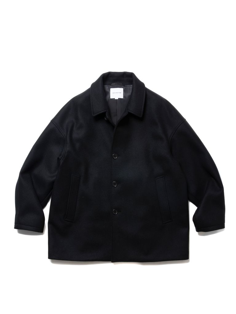 COOTIE PRODUCTIONS - Wool Melton Short Coat (BLACK) / メルトン  