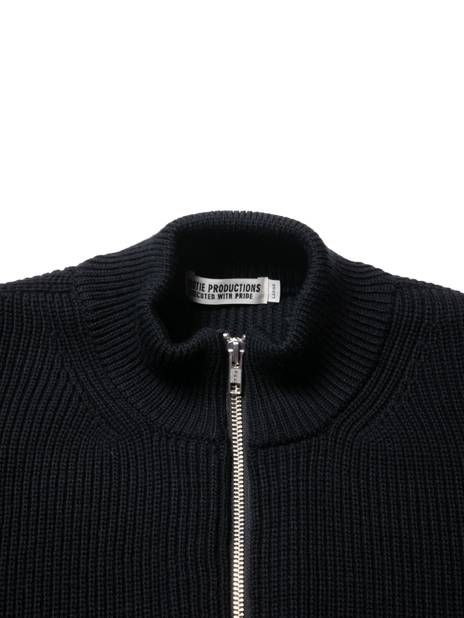 COOTIE PRODUCTIONS - Rib Stitch Drivers Sweater (BLACK) / リブ編み ...